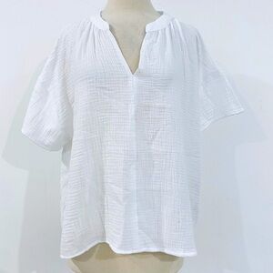 Joie 100% cotton tee muslin airy summer top